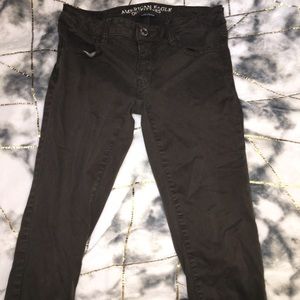 Dark Green American eagle jeggings